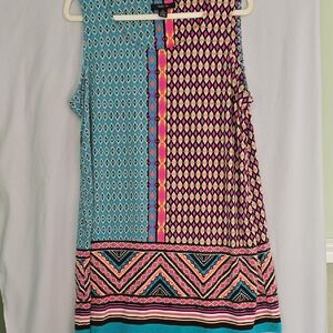 Style & Co. Multicolor Geometric Print Tunic
